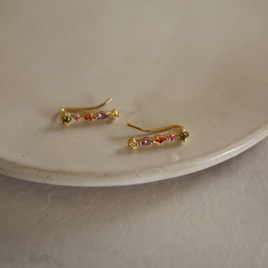 Jude彩鑽爬耳式耳環