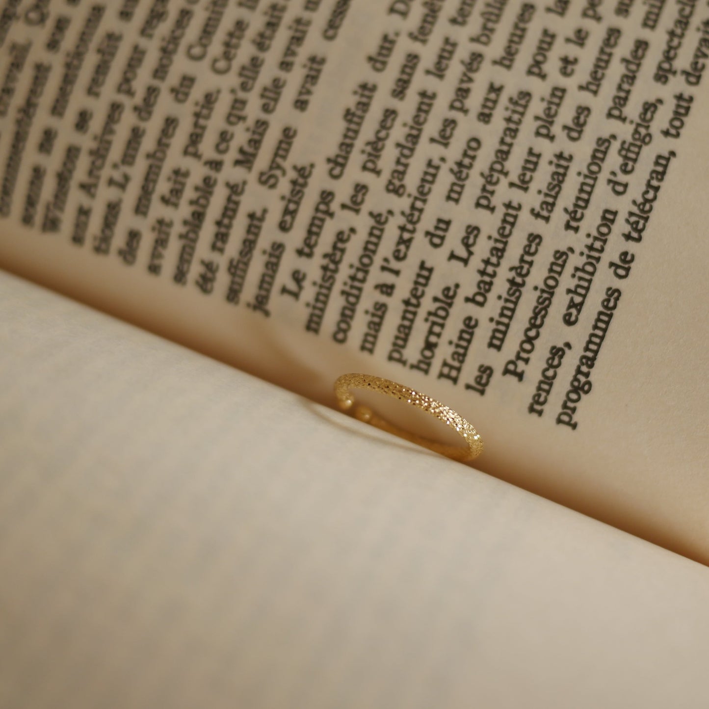 Noé閃耀紋理戒指