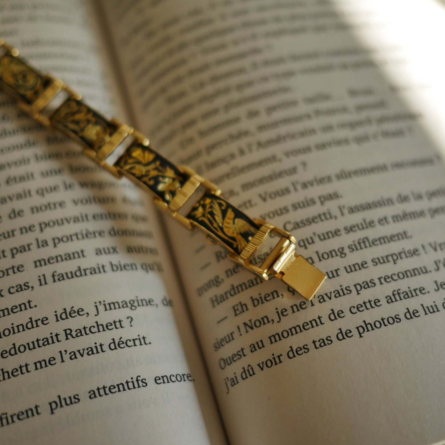 120 Vintage大馬士革真金鑲嵌古董手環