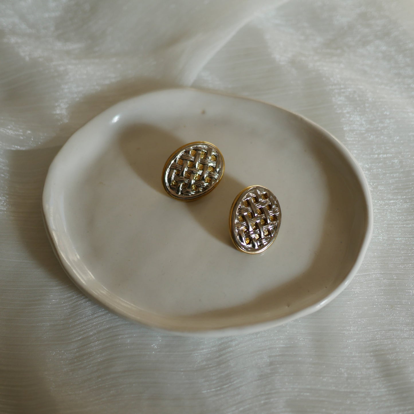 121 Vintage古董夾式耳環