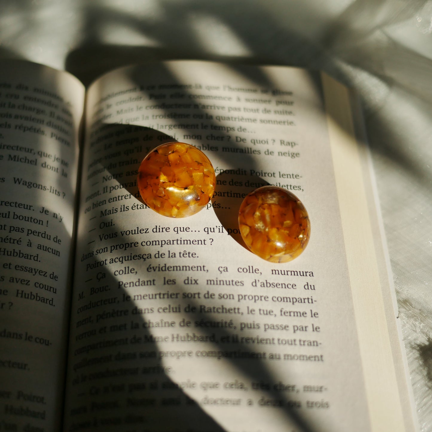 122 Vintage古董夾式耳環