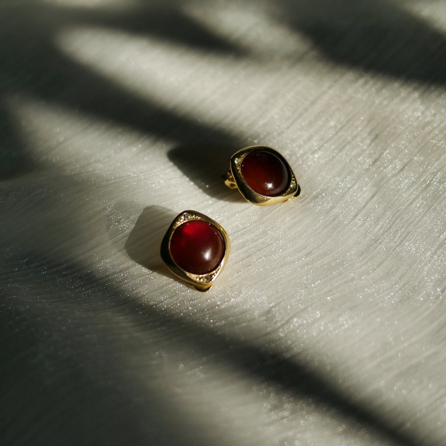 124 Vintage古董夾式耳環