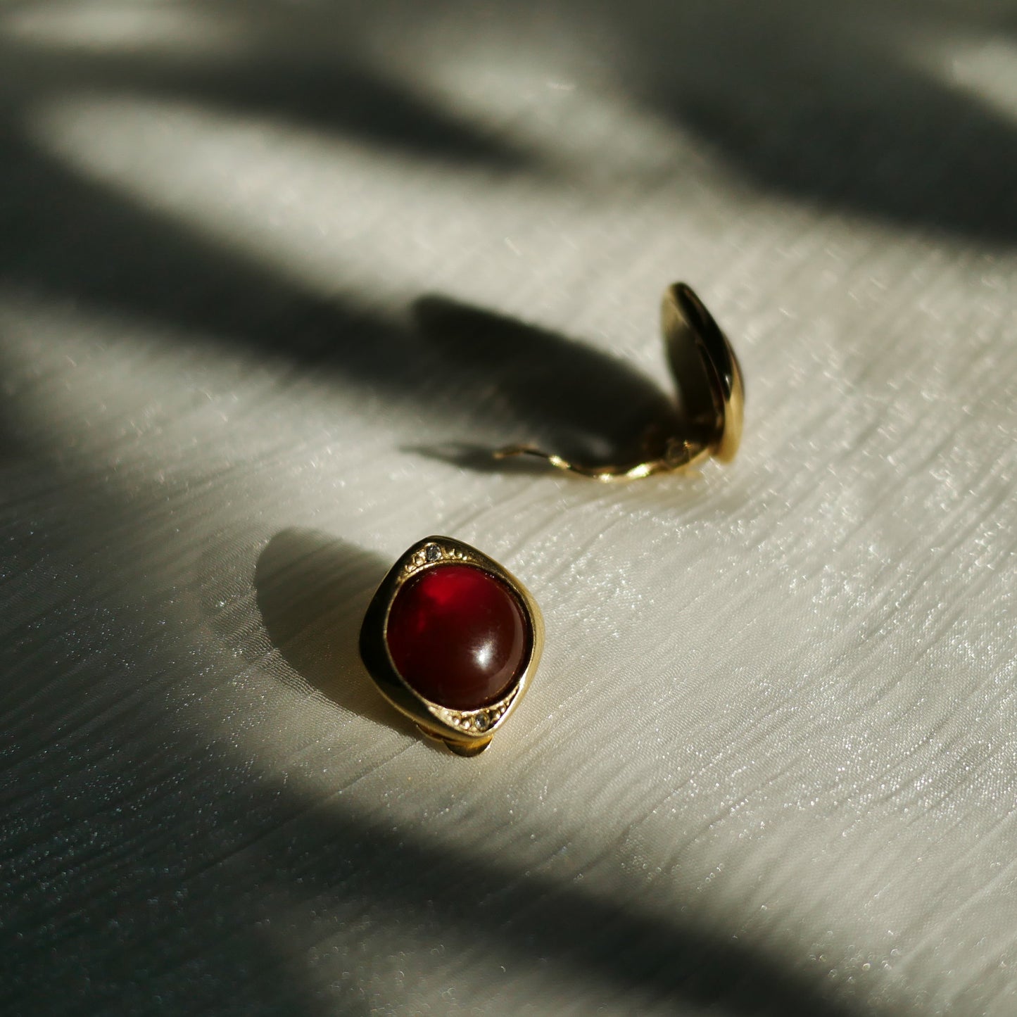 124 Vintage古董夾式耳環