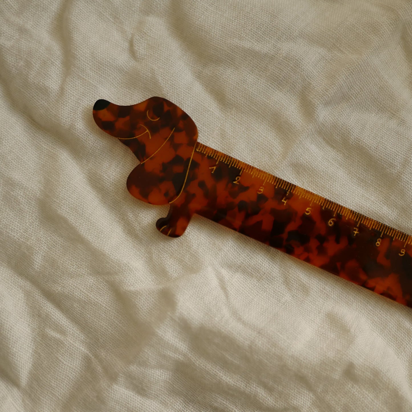 法國Coucou Suzette 20公分臘腸狗直尺 20 cm Dachshund Dog Ruler