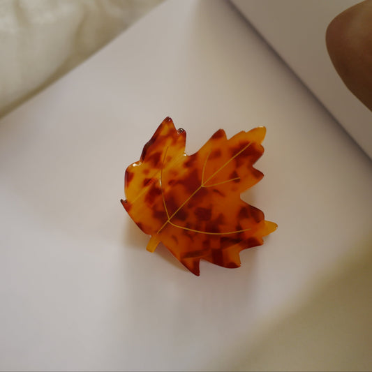 法國Coucou Suzette 楓葉造型爪夾 Maple Leaf Hair Claw