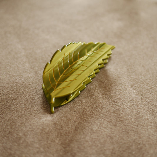 法國Coucou Suzette 栗子葉造型爪夾 Chestnut Leaf Hair Claw