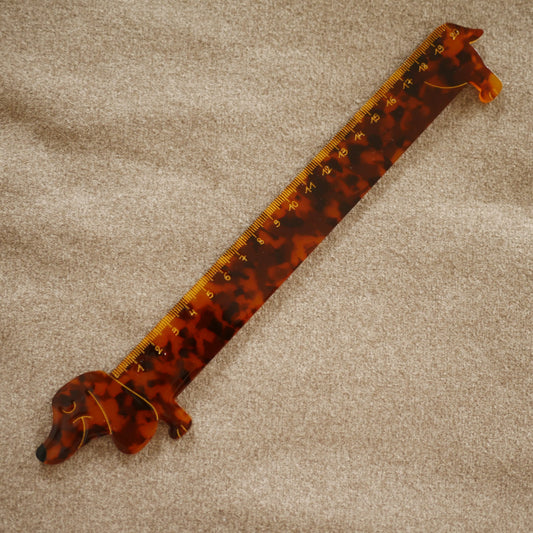 法國Coucou Suzette 20公分臘腸狗直尺 20 cm Dachshund Dog Ruler