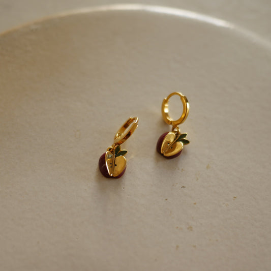 Sissi Apple蘋果環形耳環