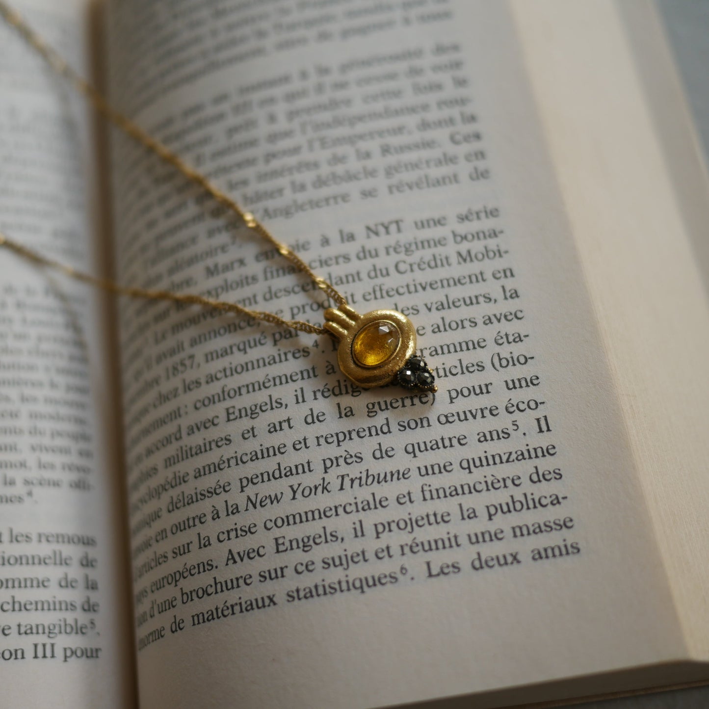 Rhoda半寶石項鍊