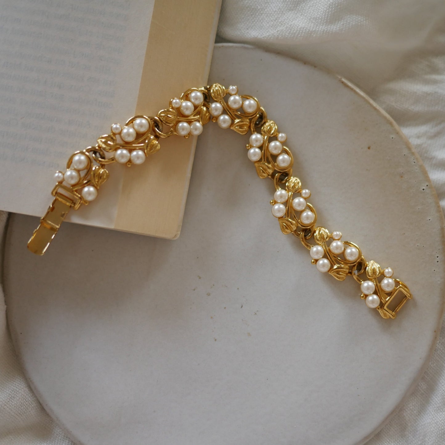 134 Vintage美國Napier古董珍珠手鍊