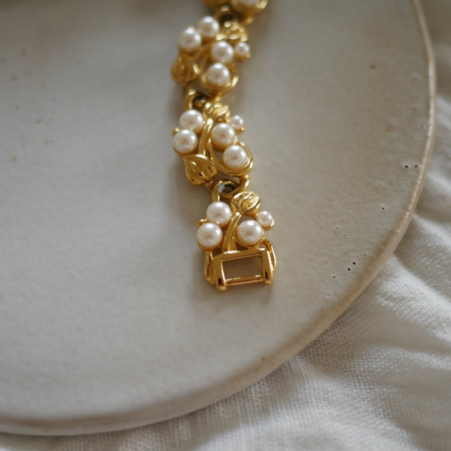 134 Vintage美國Napier古董珍珠手鍊