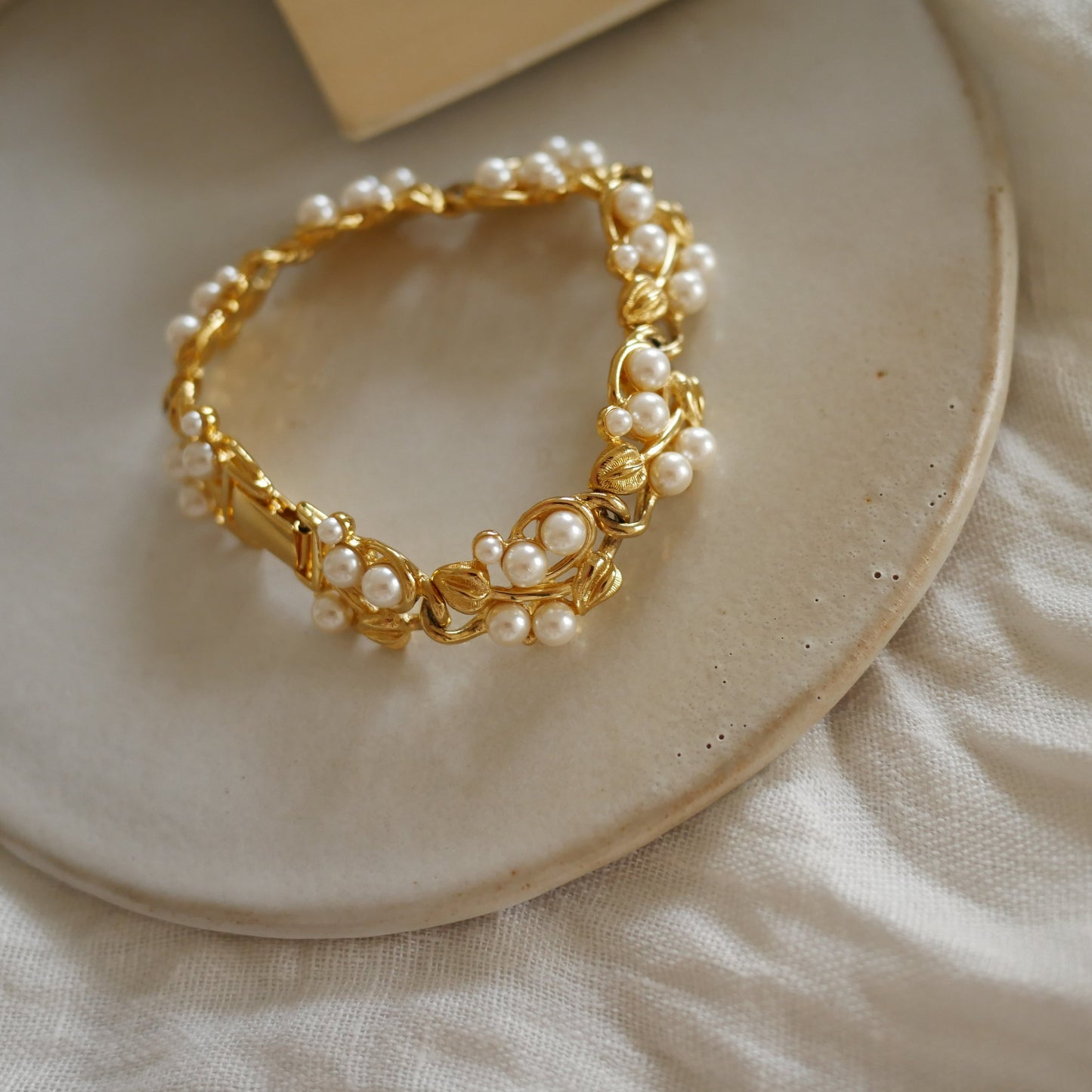 134 Vintage美國Napier古董珍珠手鍊