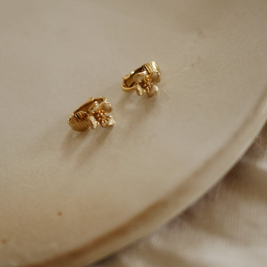 159 Vintage古董夾式耳環