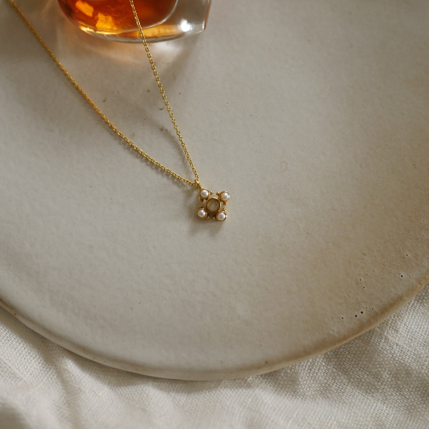 Moonlight月光石珍珠項鍊