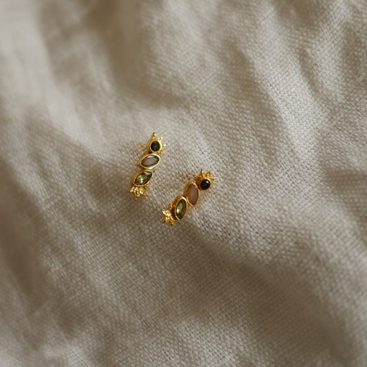 Pyxis多寶石耳釘耳環