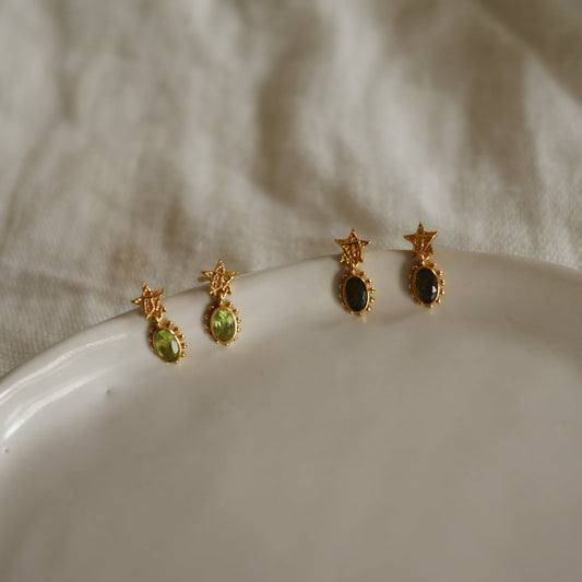 Crux古典星形耳環