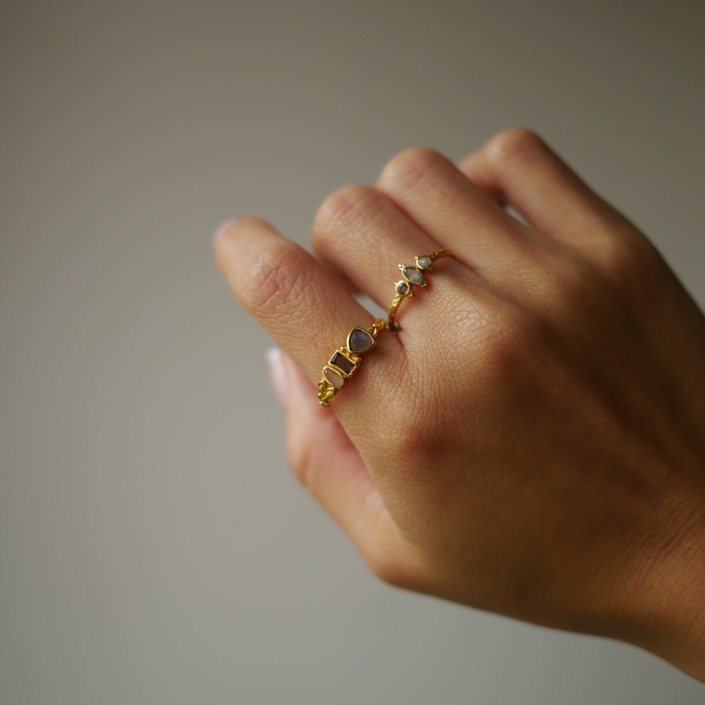 Ladakhi古典半寶石戒指