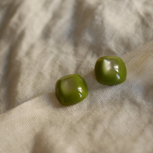 169 Vintage古董夾式耳環