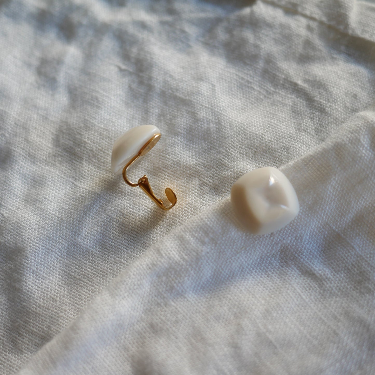 168 Vintage古董夾式耳環