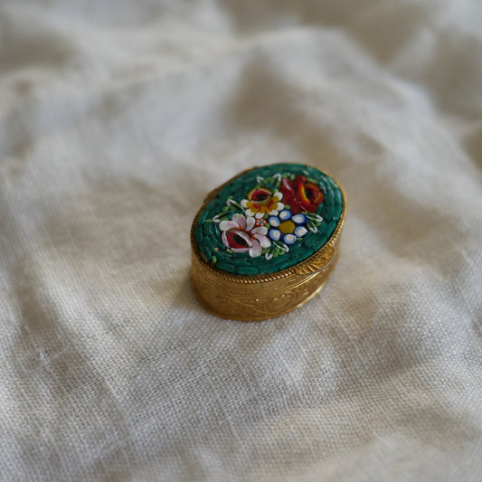 140 Vintage 義大利微型馬賽克古董小盒