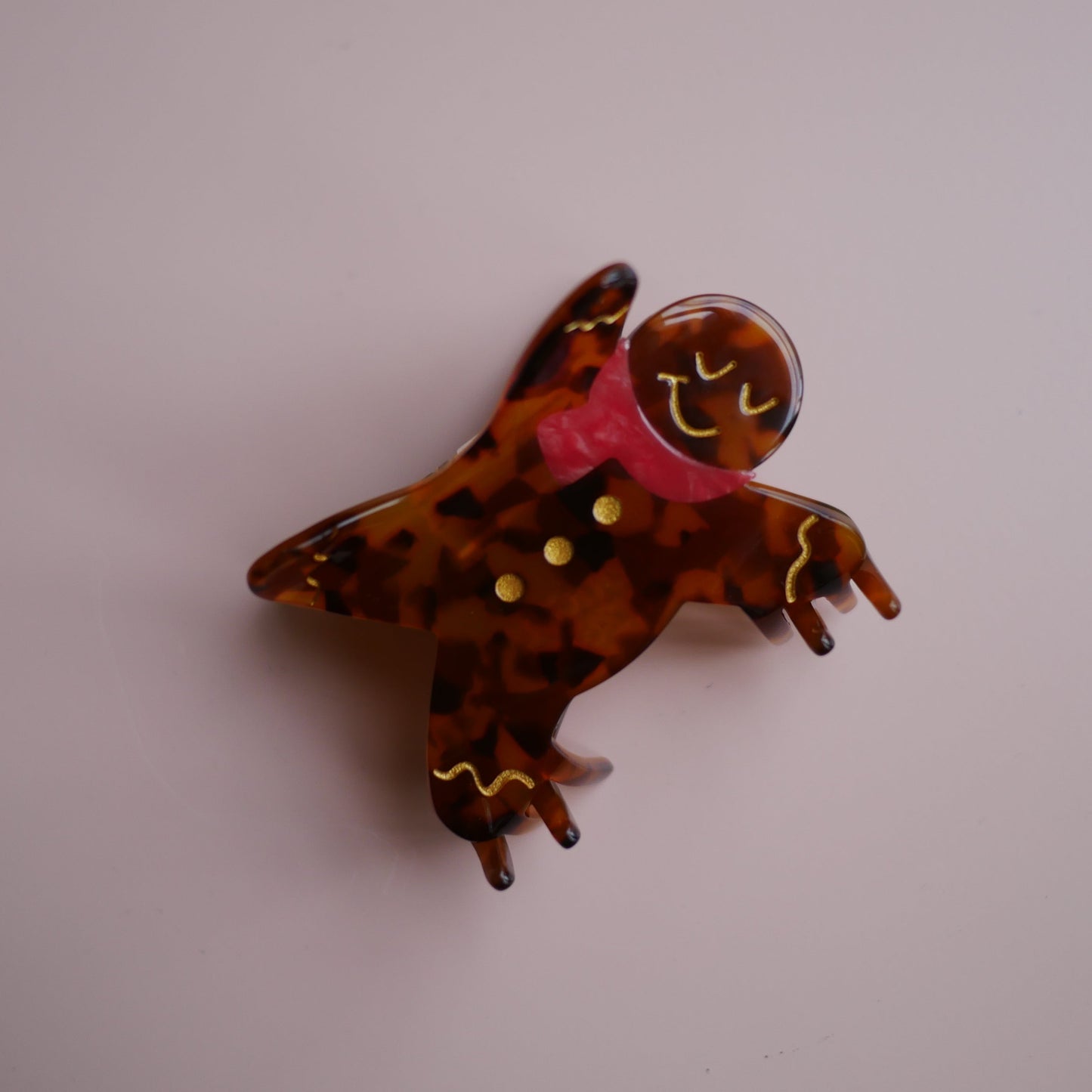 法國Coucou Suzette 薑餅人造型爪夾 Gingerman Hair Claw