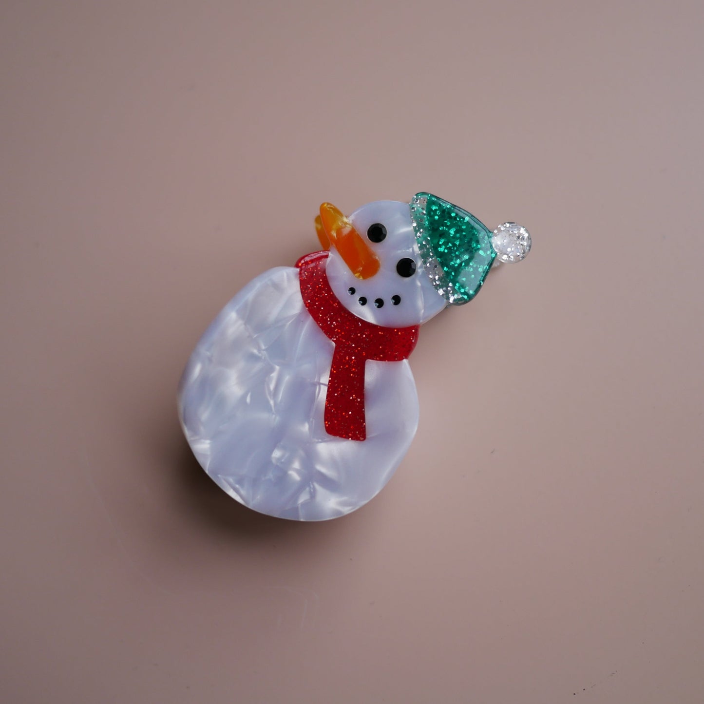 法國Coucou Suzette雪人造型爪夾Snowman Hair Claw