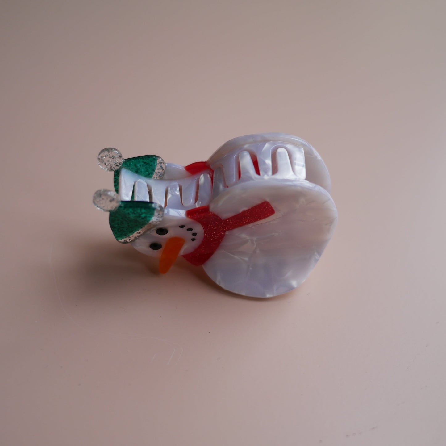 法國Coucou Suzette雪人造型爪夾Snowman Hair Claw