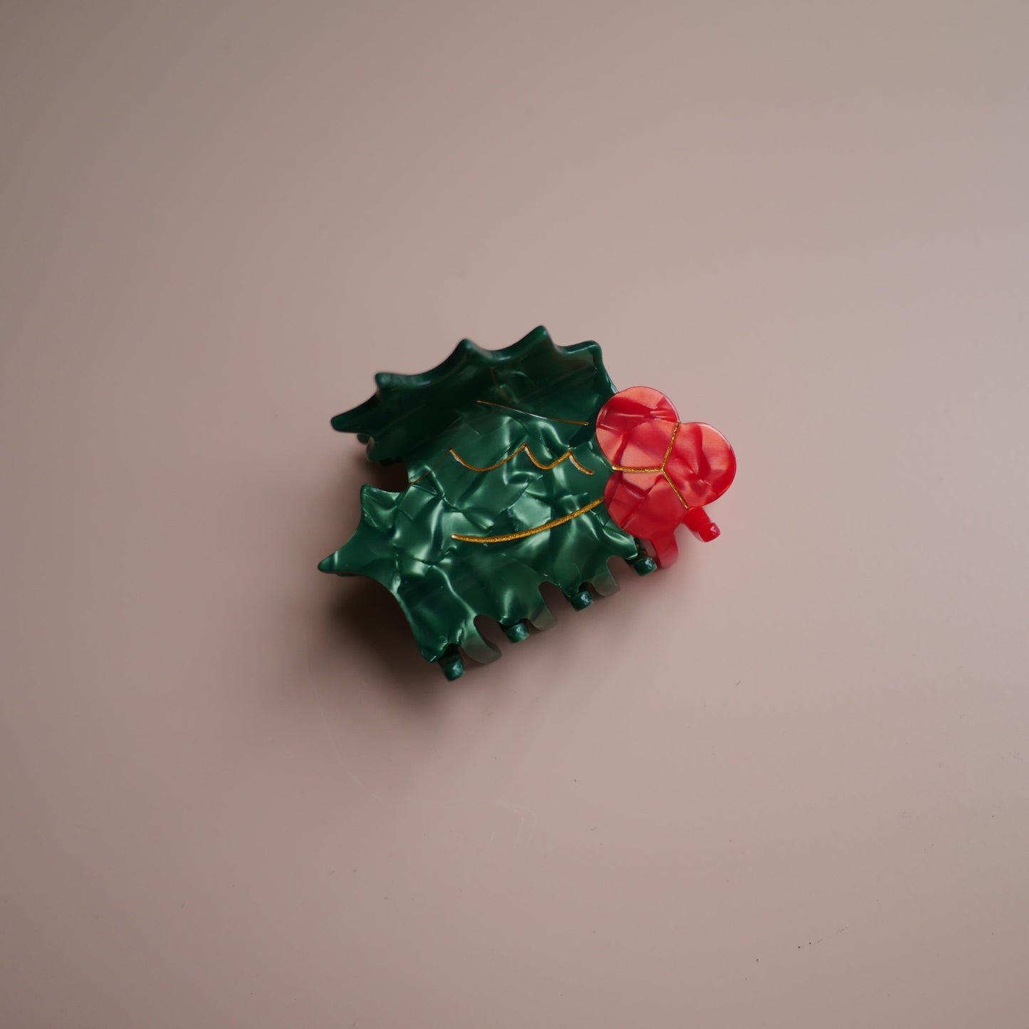 法國Coucou Suzette 冬青造型爪夾Holly Hair Claw