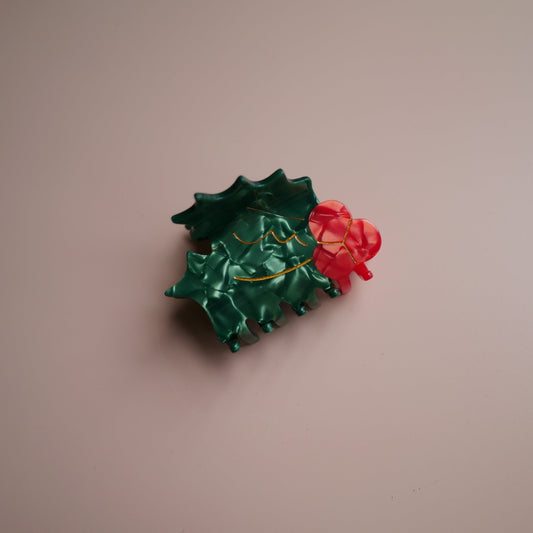 法國Coucou Suzette 冬青造型爪夾Holly Hair Claw
