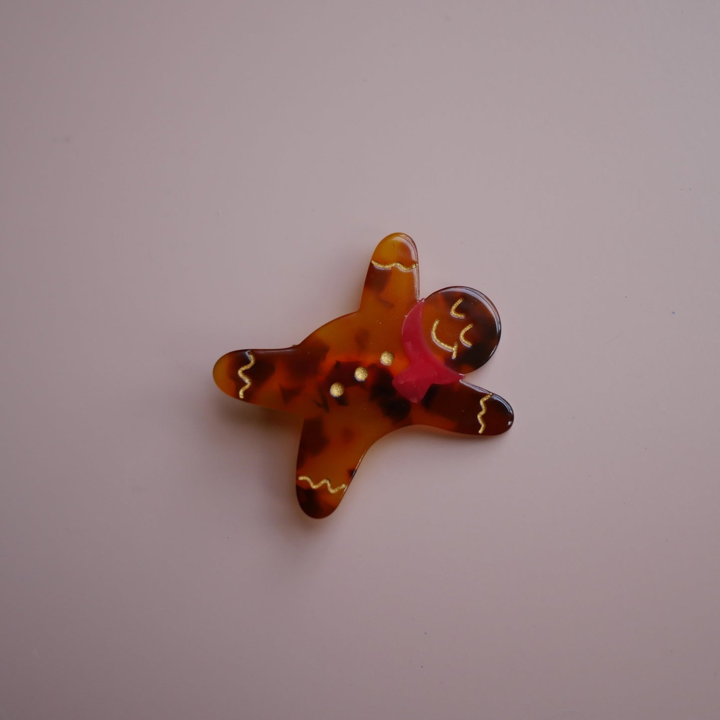 法國Coucou Suzette 薑餅人髮夾 Gingerman Hair Clip