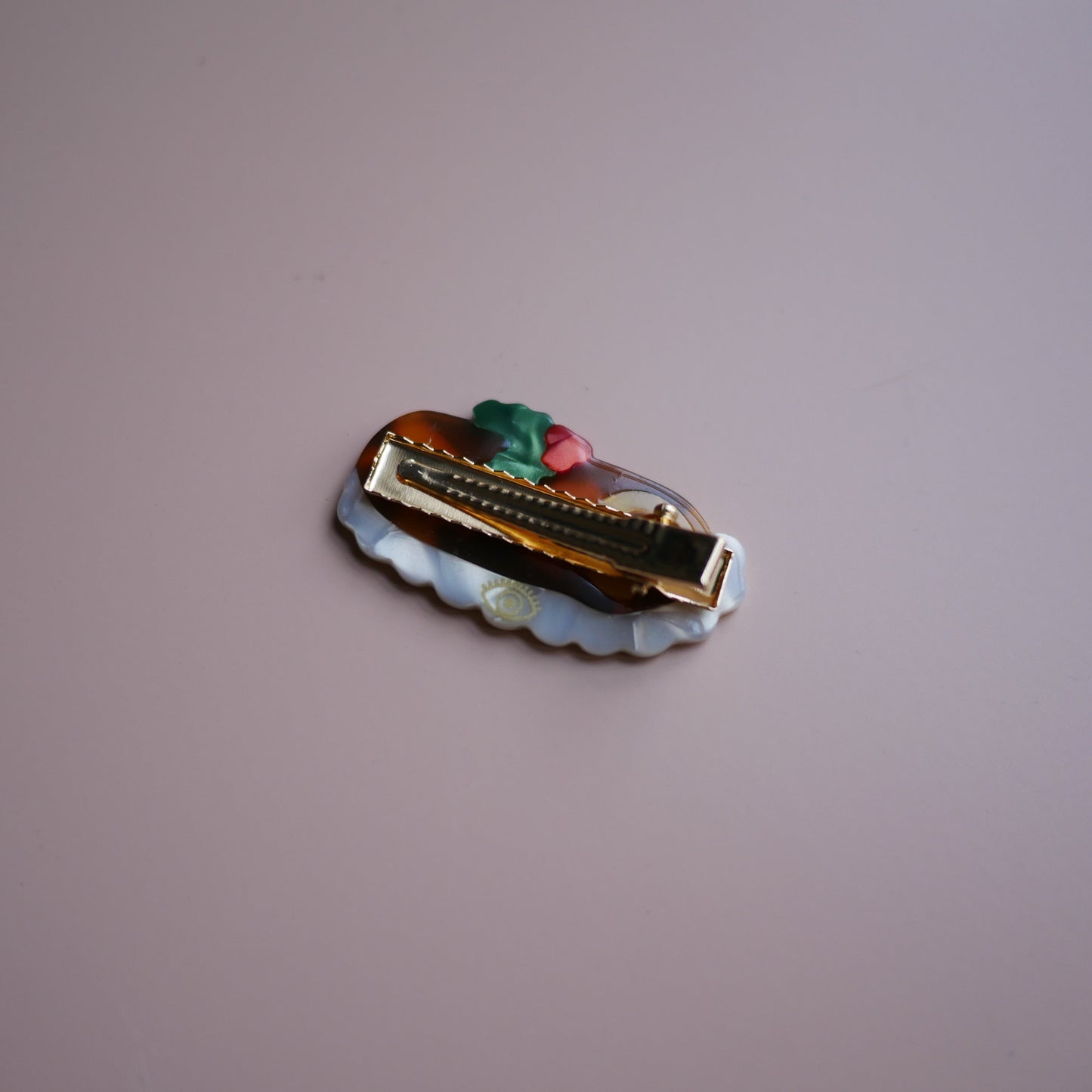 法國Coucou Suzette 聖誕樹幹蛋糕髮夾 Bûche de Noël Hair Clip