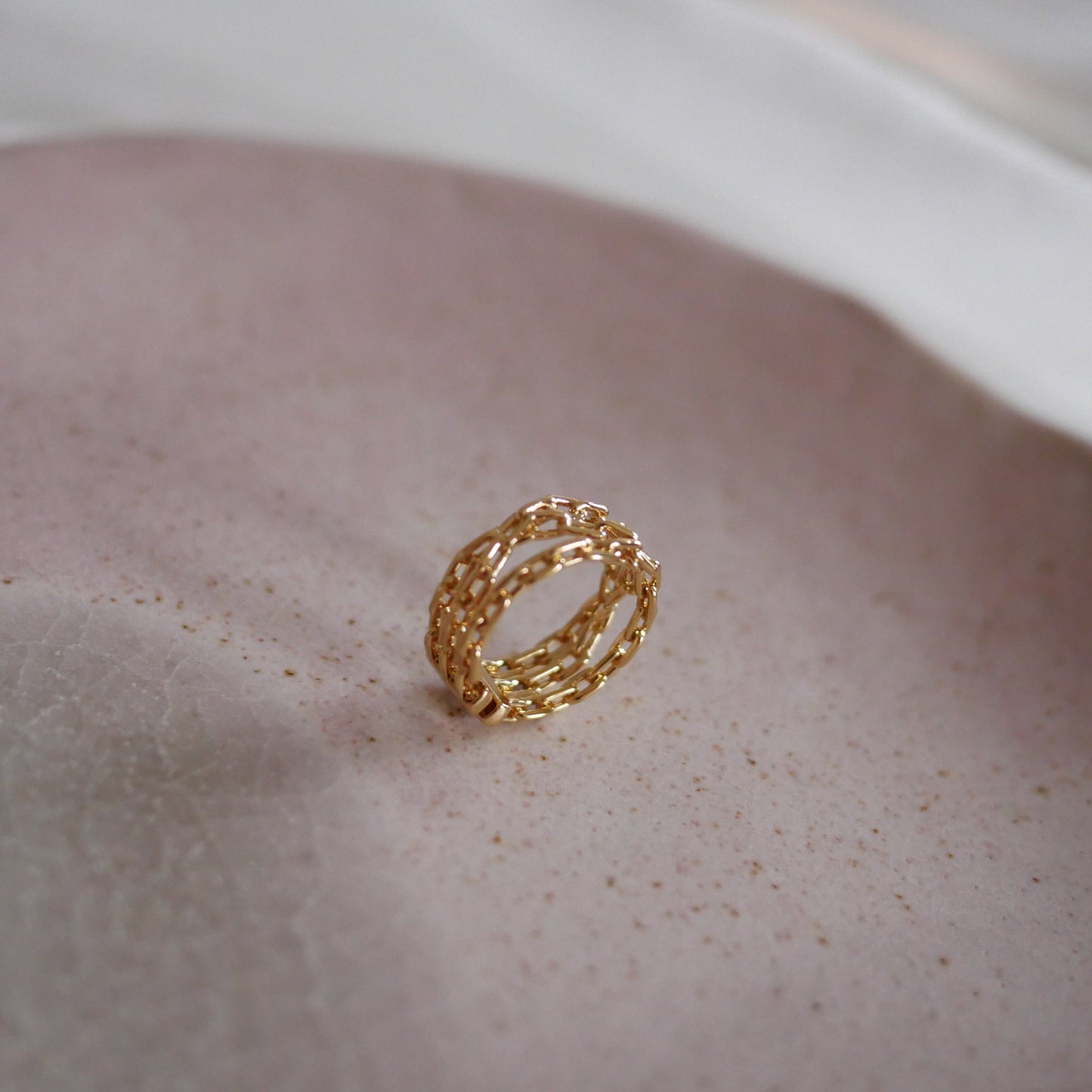 Vera多層鎖鏈戒指