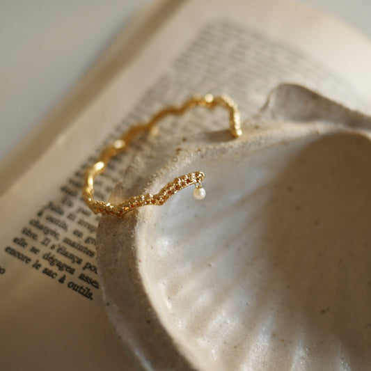 Lace small wave 191迷你珍珠蕾絲手環