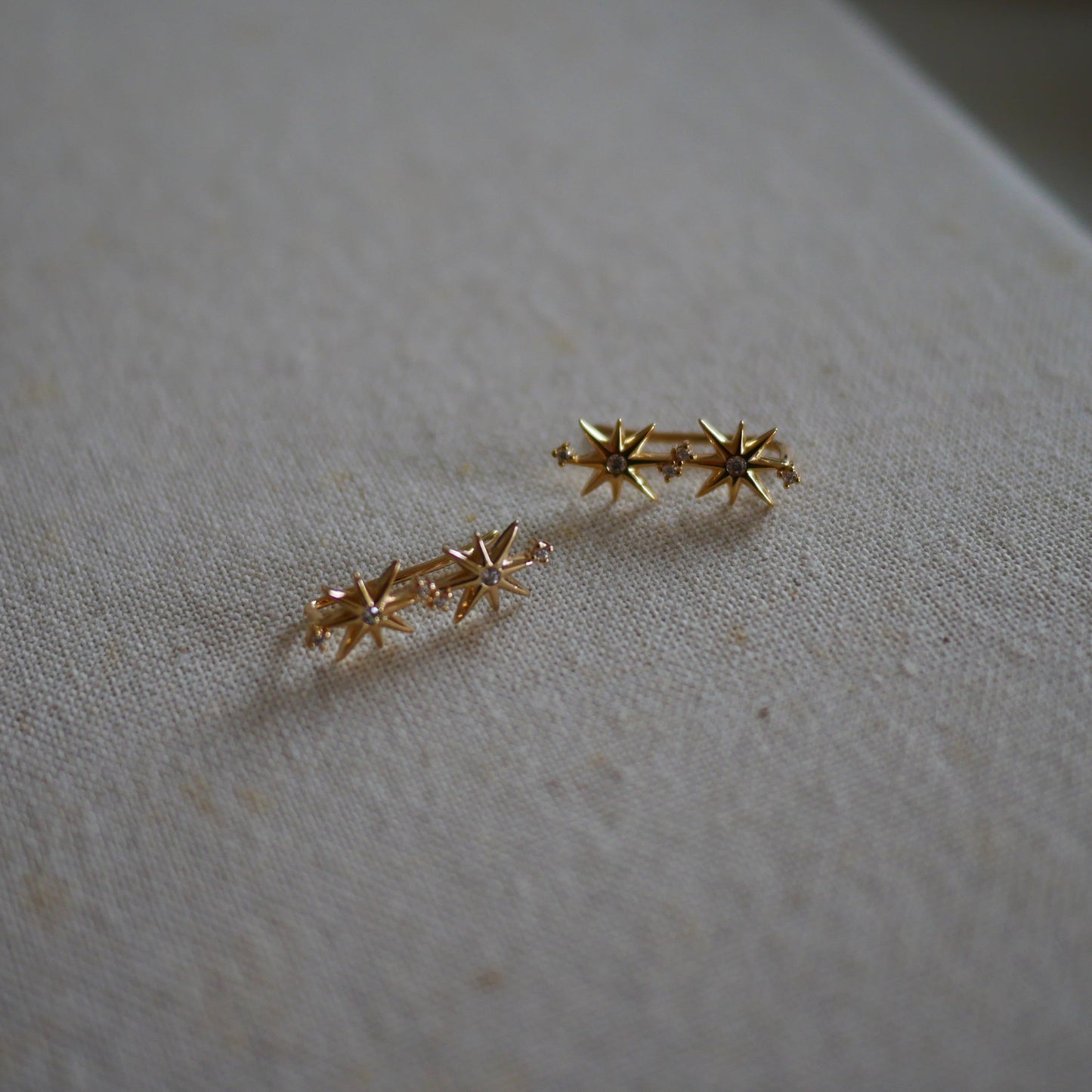 Sena閃亮之星爬耳式耳環