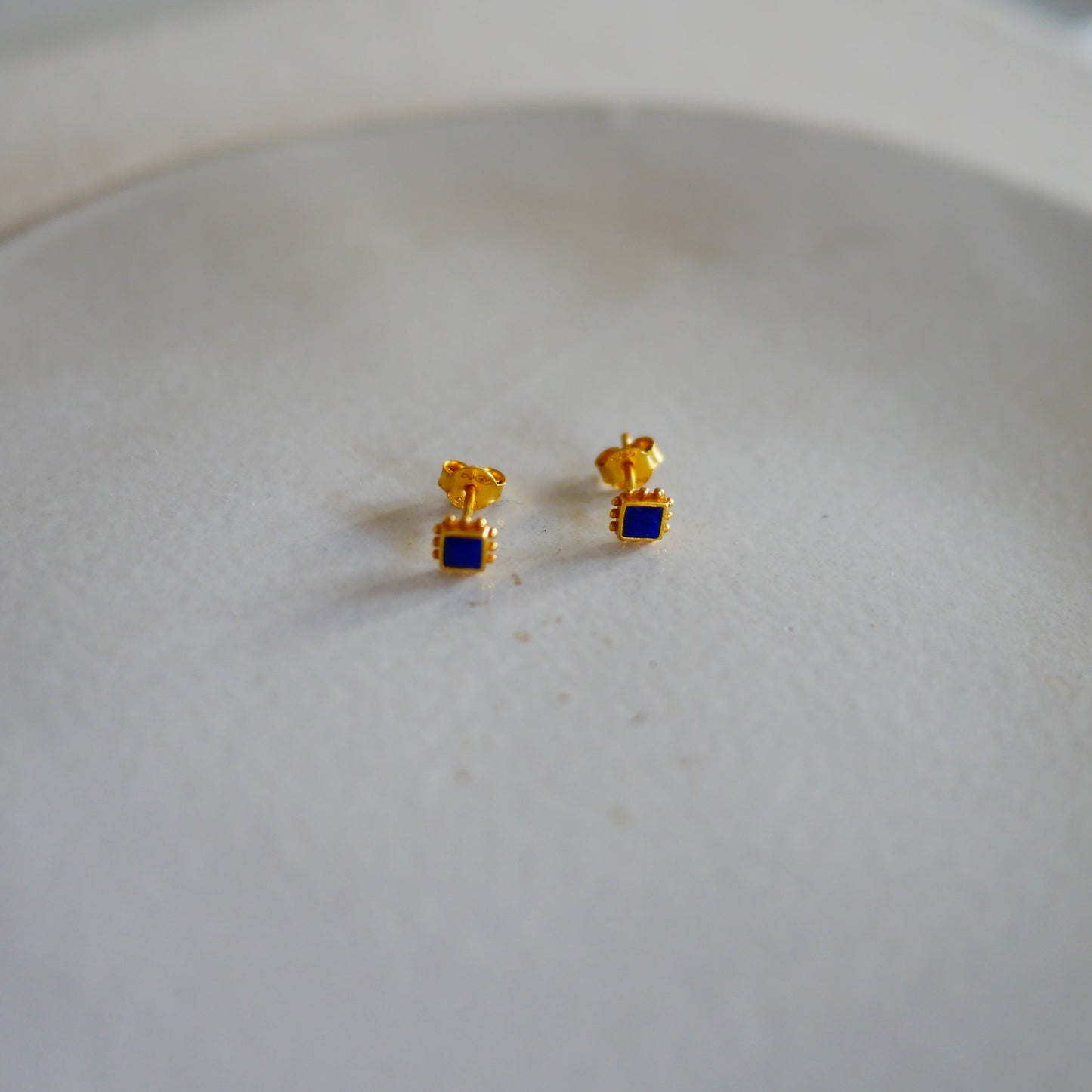 Guarani Lapis Lazuli Stud Earrings