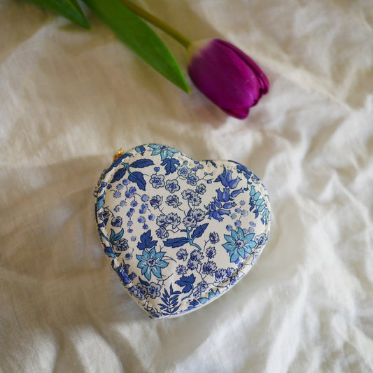 Serruria英國Liberty花布心形首飾盒