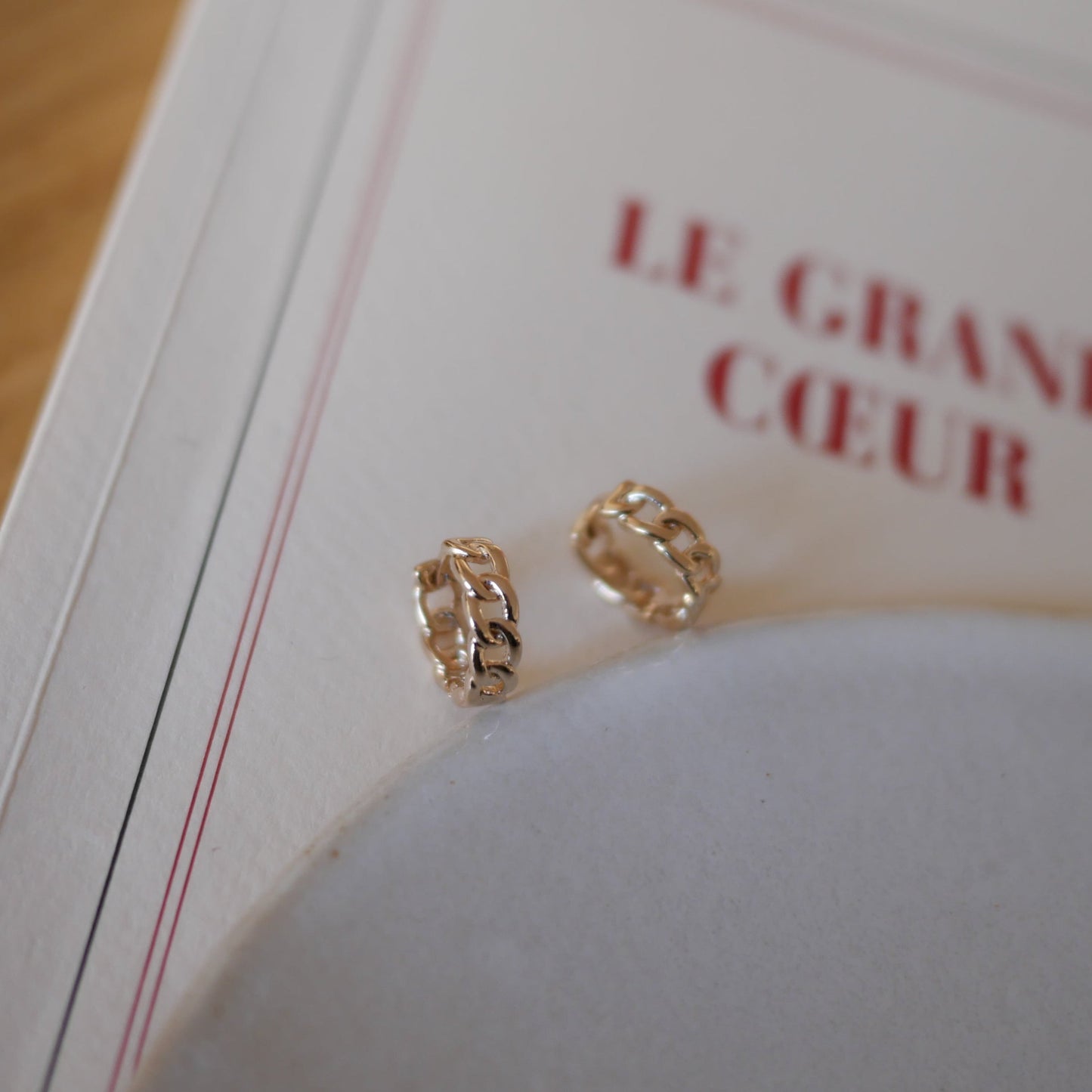 Imani chain hoop earrings // Little Poetry limited pre-order