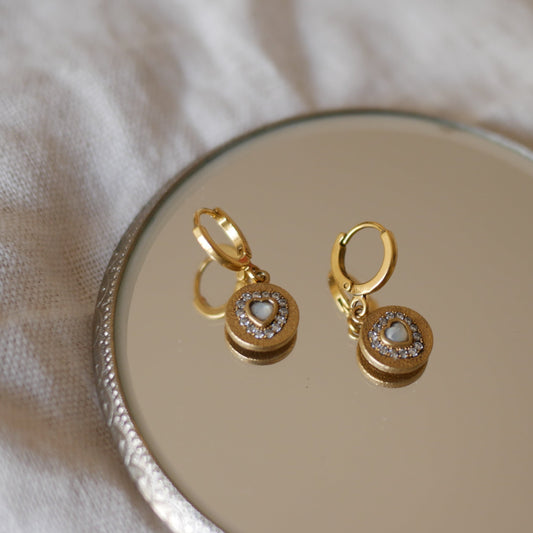 Dolie heart心形環形耳環