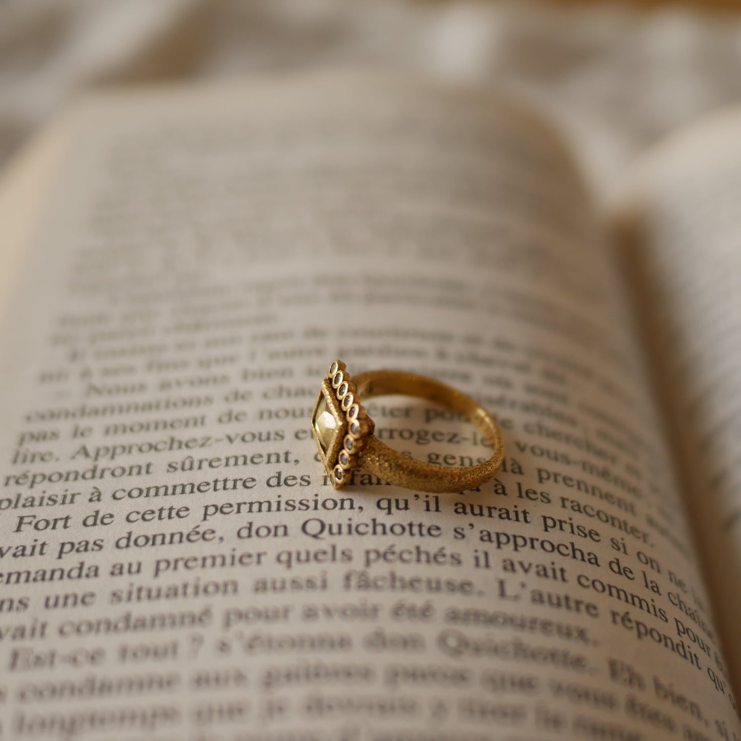 (預購款)Sonia Stone方形半寶石戒指