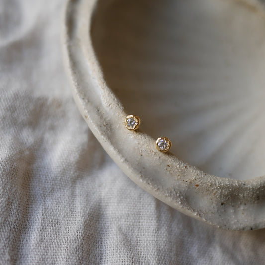 (預購款)Ada Stud單鑽鑲嵌耳釘耳環