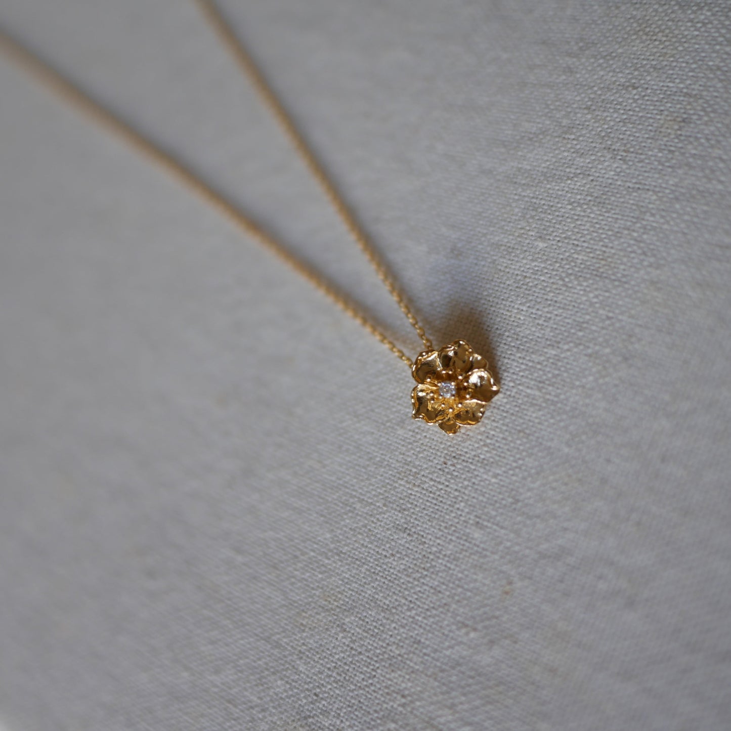 (預購款)Zinnia五瓣花鑽石項鍊