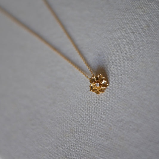 (預購款)Zinnia五瓣花鑽石項鍊