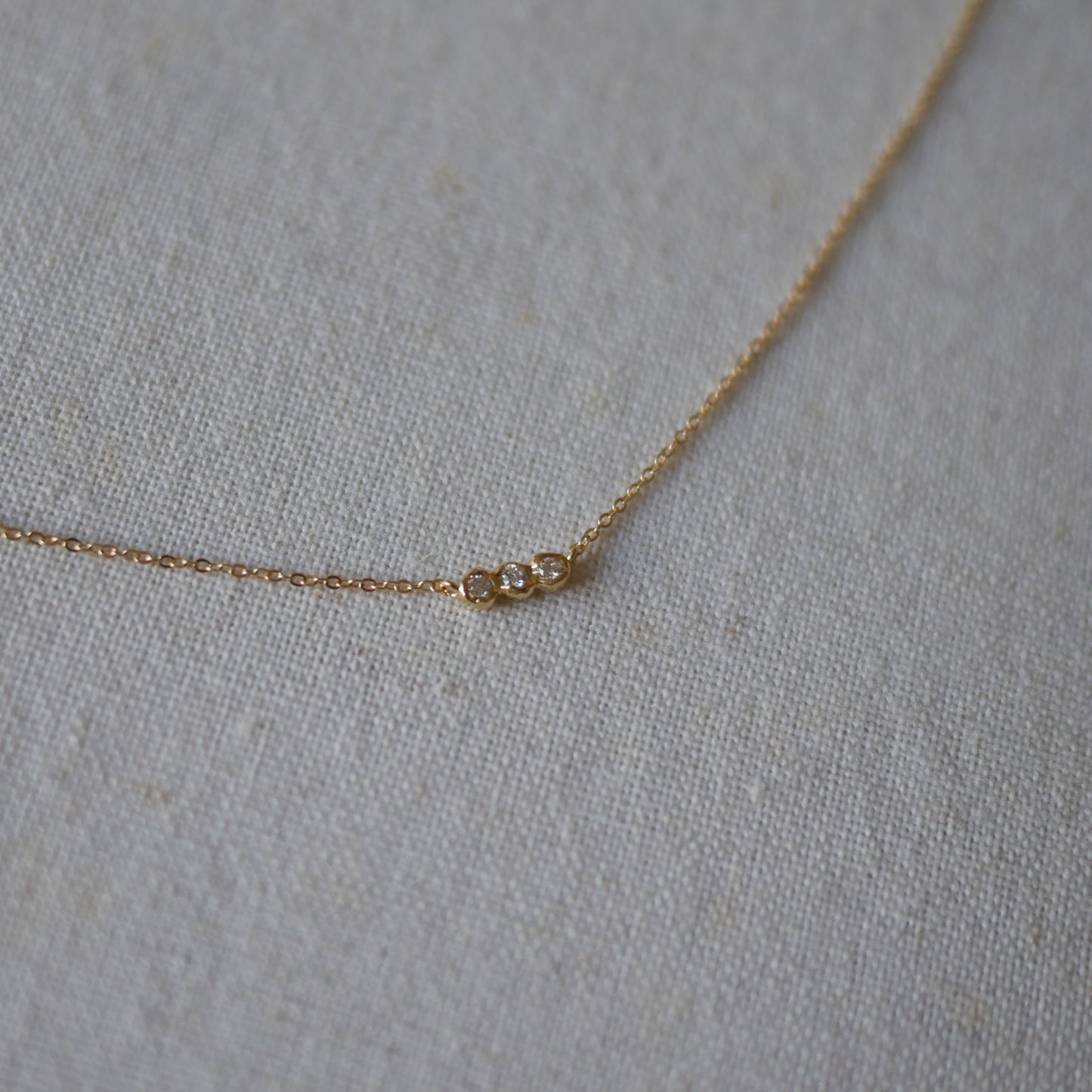 (預購款)Elina三鑽鑲嵌項鍊