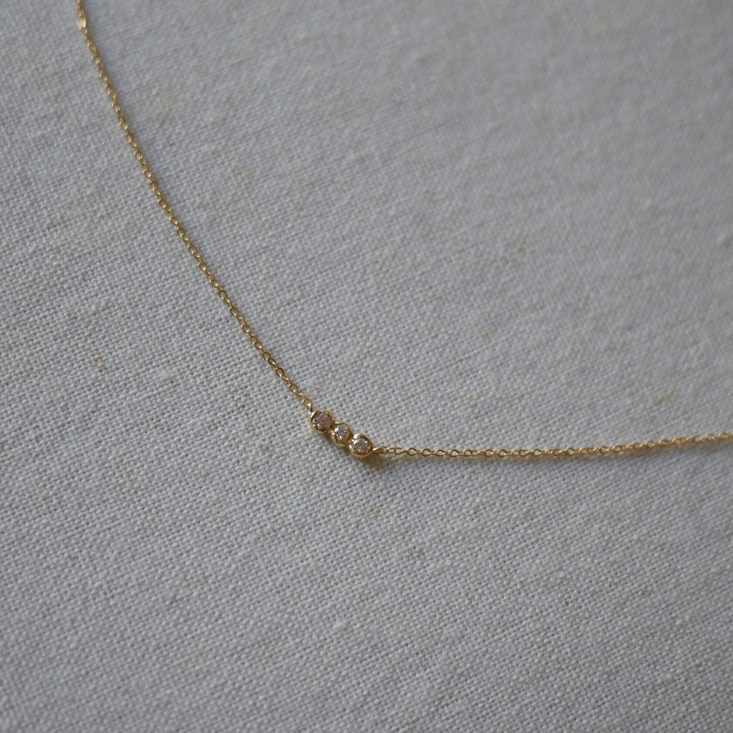 (預購款)Elina三鑽鑲嵌項鍊