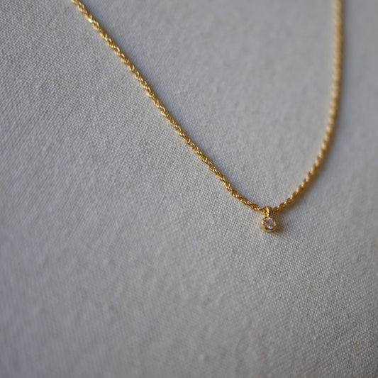 (預購款)Ada單鑽鑲嵌項鍊