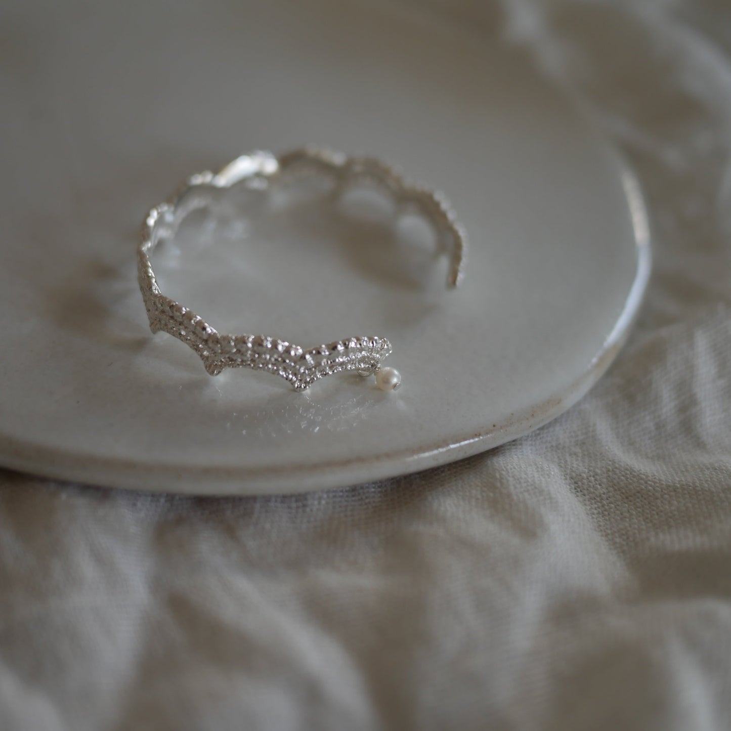 Lace wave 034迷你珍珠蕾絲手環