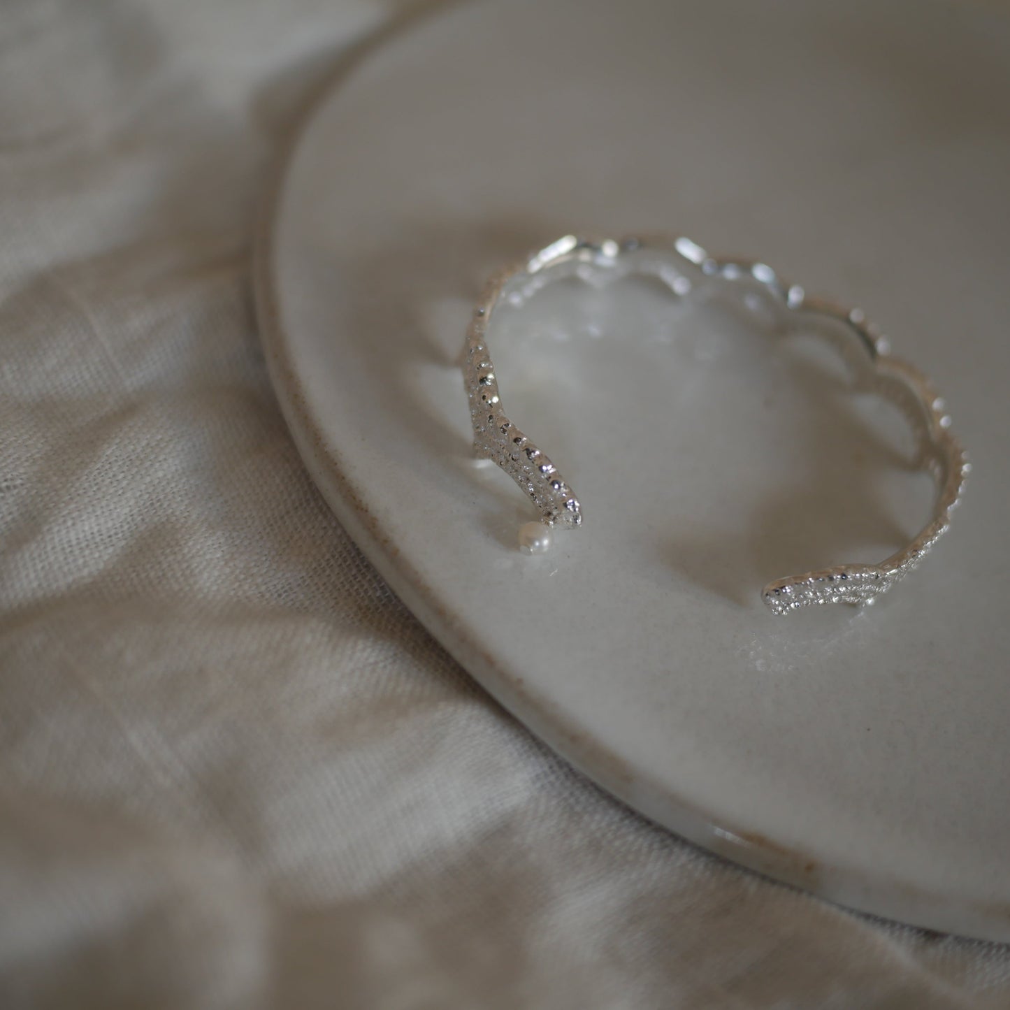 Lace wave 034迷你珍珠蕾絲手環