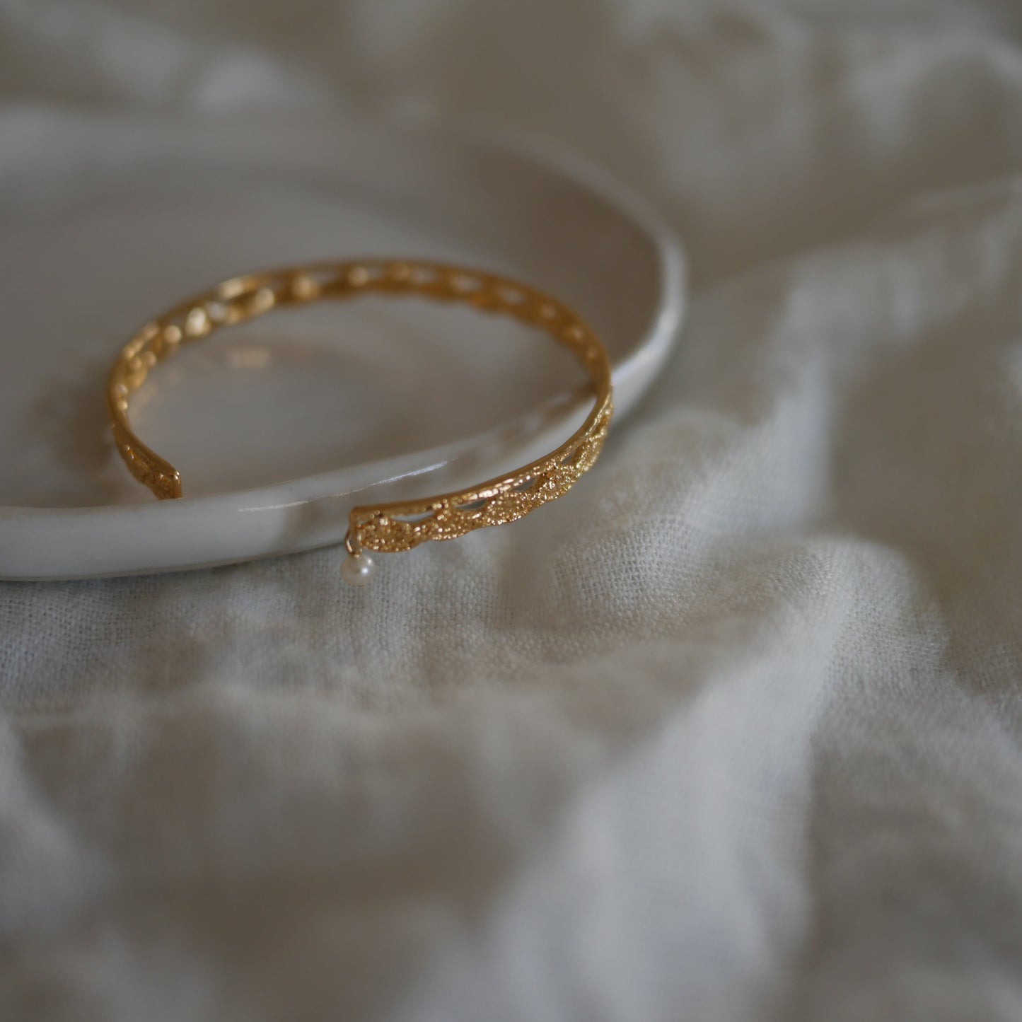 Lace scale 290迷你珍珠蕾絲手環