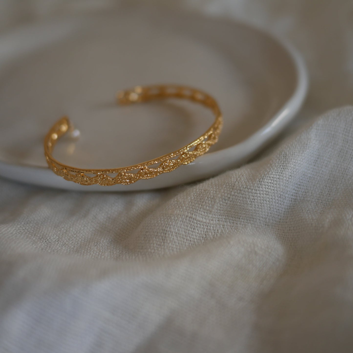 Lace scale 290迷你珍珠蕾絲手環