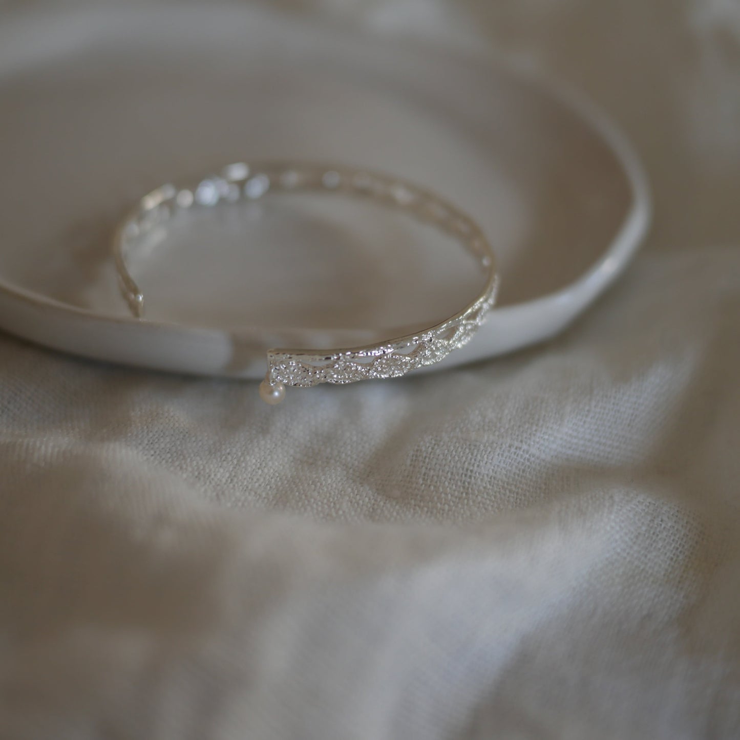 Lace scale 290迷你珍珠蕾絲手環